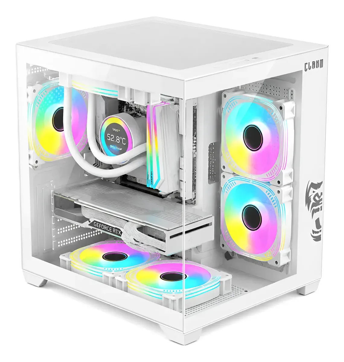 Gabinete Gamer Aquario Clanm Grodd Micro ATX ITX