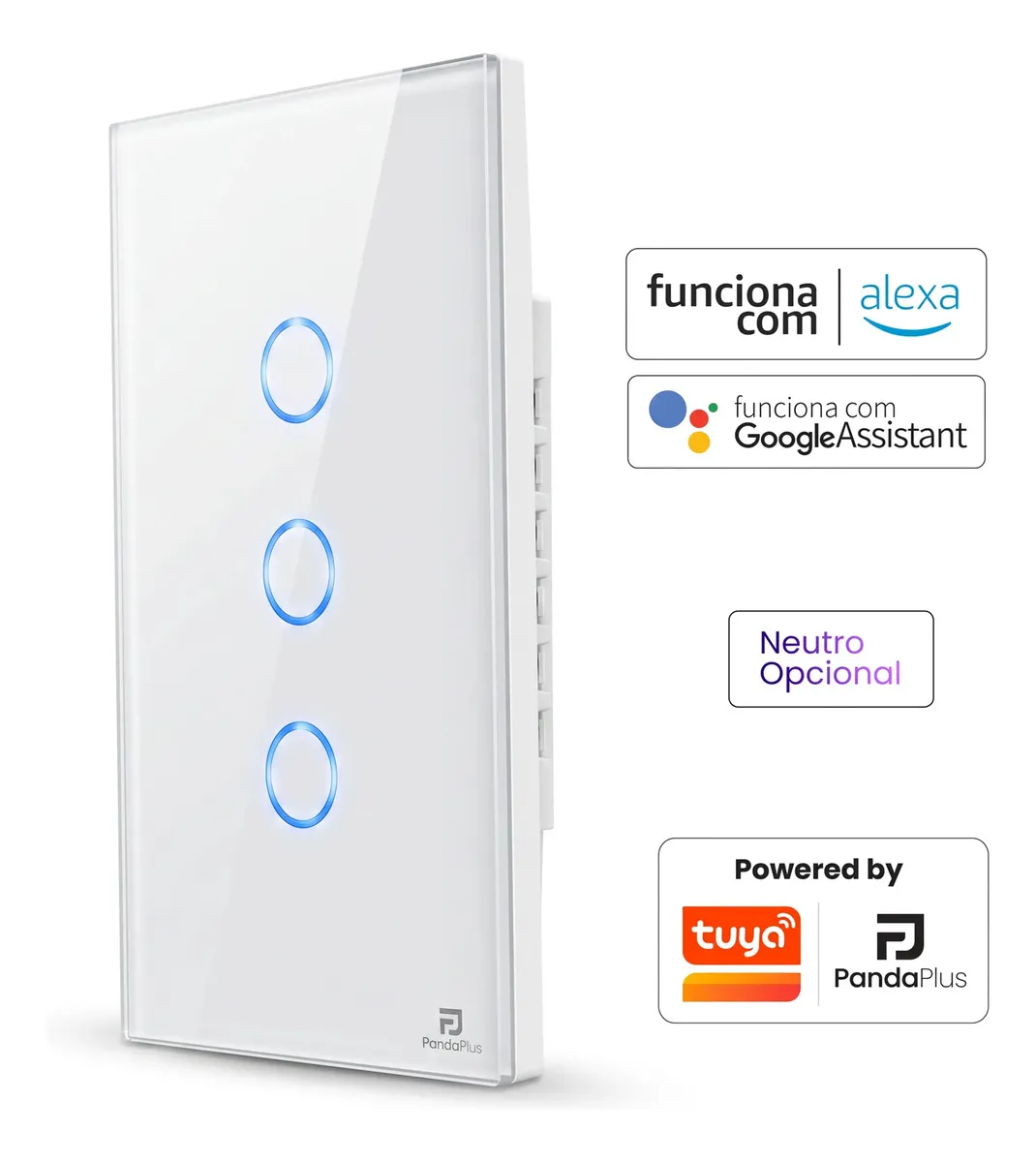 Interruptor Inteligente com Tomada Panda Plus